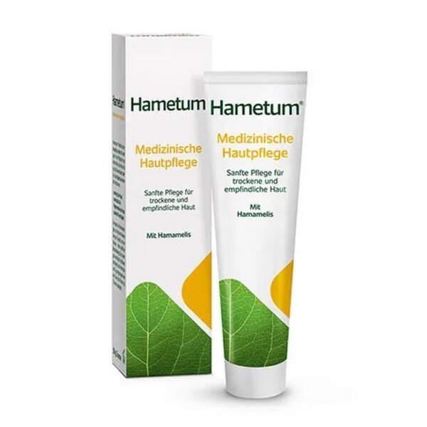 Hametum® Medical Skin Care helps your skin in two ways: The moisturizing, intensively nourishing cream base, an oil-in-water (O/W) emulsion and the anti-inflammatory witch hazel distillate soothe the skin and support the regeneration of the upper skin layer.