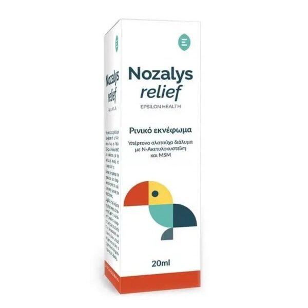 Cleanses nasal passages from pollutants — Epsilon Health Nozalys Relief Nasal Spray,
