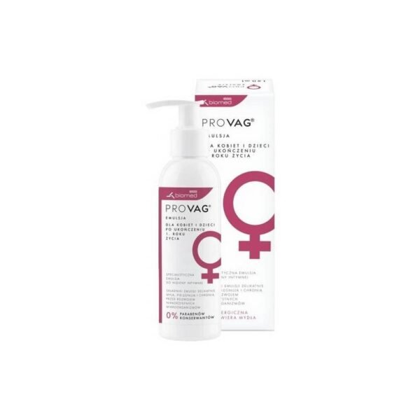 PROVAG® emulsion is a cosmetic intended for daily hygiene of intimate areas.