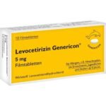 Genericon Levocetirizin 5mg 10  is a so-called antihistamine drug used to treat allergies and the, to treat allergic rhinitis (including persistent allergic rhinitis), urticaria (hives).