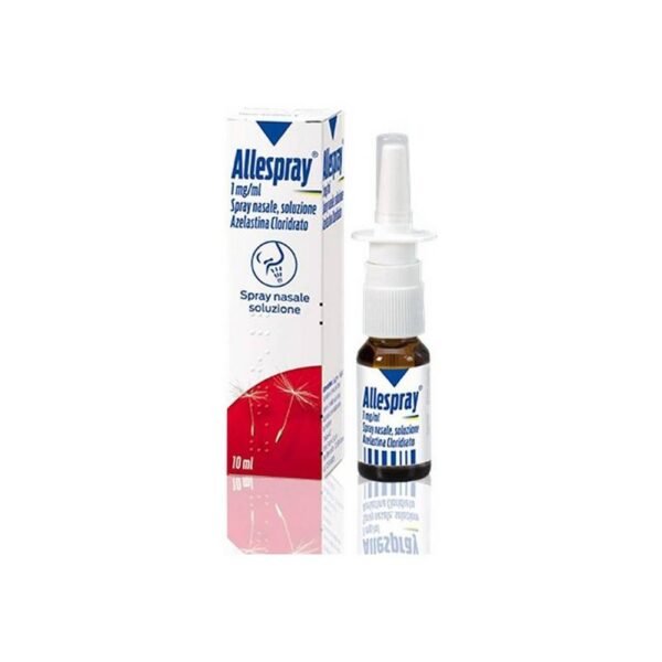 Meda Pharma Allespray 10 ml tiene un potente y duradero efecto antialérgico, contrarrestando los mediadores químicos responsables de los síntomas (estornudos, secreción nasal, picor, congestión nasal, tos nocturna, dolor de cabeza) de la propia alergia y de la inflamación asociada a él.