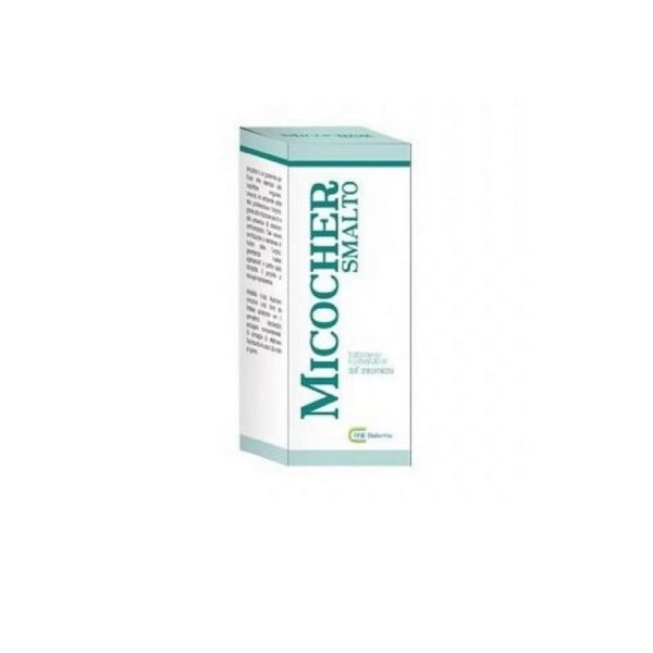 RNE BIOFARMA Micocher 15 ml nail polish for the treatment and prevention of onychomycosis with keratolytic action based on urea, salicylic acid, piroctone olamine and climbazole.