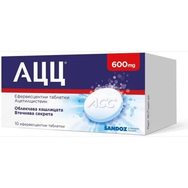 Thinning and clearing mucus – Sandoz ACC 600 mg Effervescent Tablets,