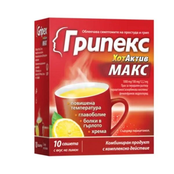 Pain relief for colds and flu - US Pharmacia Gripex,