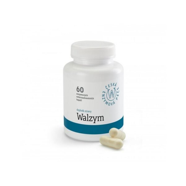 Walzym Enzyme Capsules 60 Pieces – a digestive enzyme supplement designed to support healthy digestion, improve nutrient absorption, and enhance gut health.
