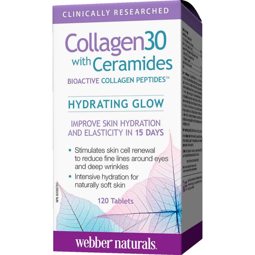 WEBBER NATURALS COLLAGEN 30 with Ceramides ,120-WEBBER NATURALS КОЛАГЕН 30 с керамиди ,120
