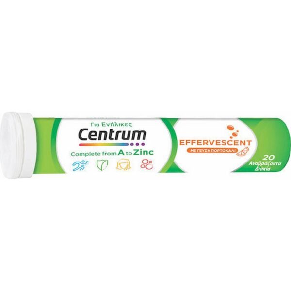 Support of the immune system - Pfizer Centrum A To Zinc effervescent,