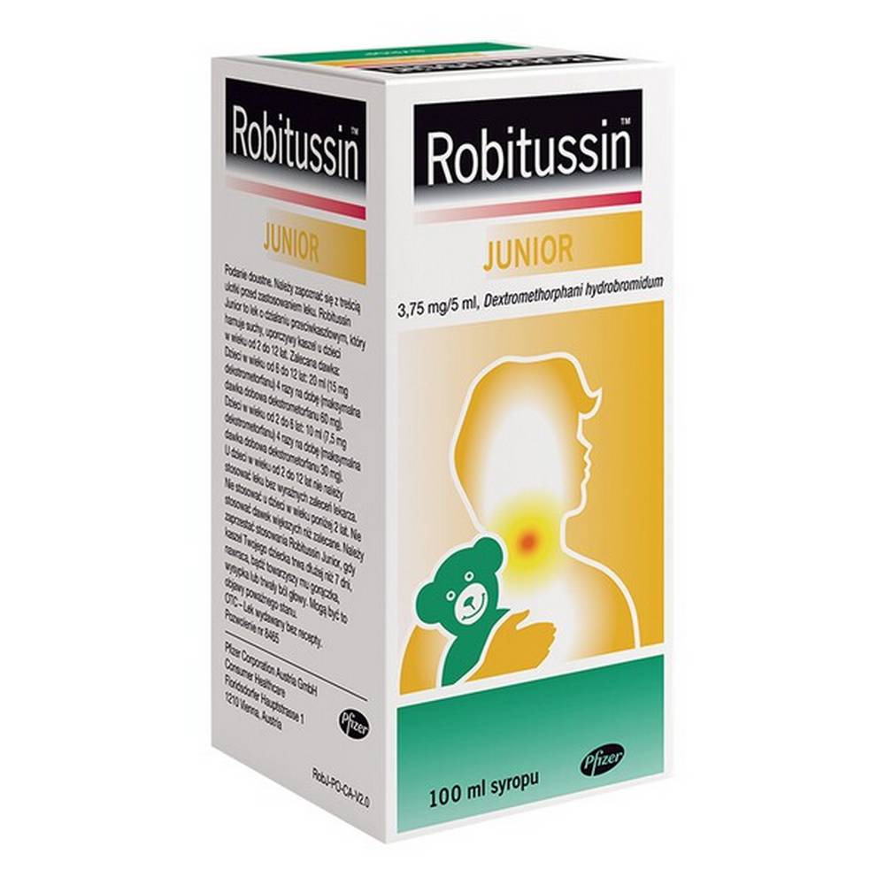Robitussin Junior, 3.75 mg / 5 ml, syrup, 100 ml