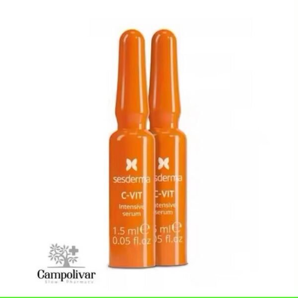 Improvement of skin brightness and tone – Sesderma C-VIT Intensive Serum Ampoules,