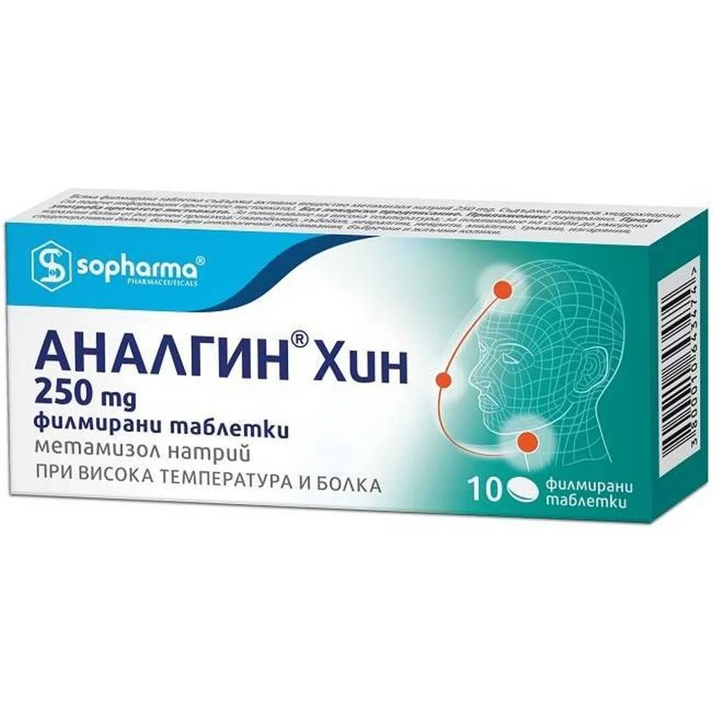 Sopharma Analgin Hin, 250 mg - Effective Pain Relief
