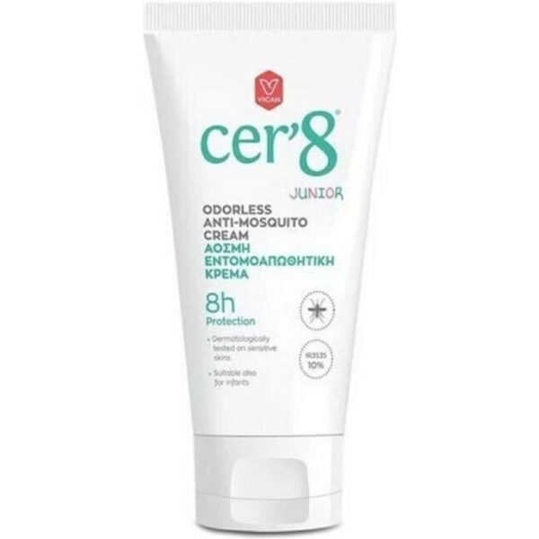 Protección contra mosquitos - Vican Cer'8 Junior Odorless Anti-Mosquito Cream,