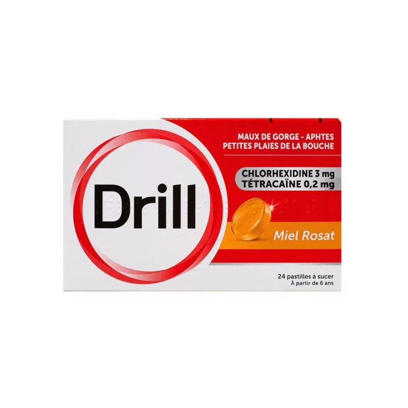 Drill Honey Rosat Sugar-Free Pastilles