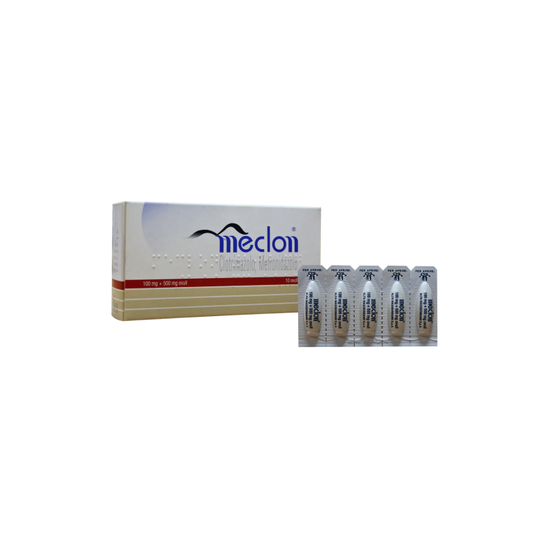 Meclon – 10 vaginal ovules (100 mg + 500 mg)