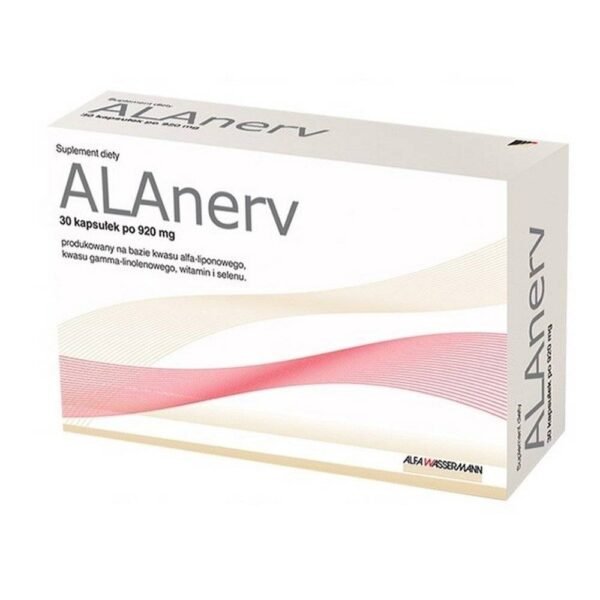 ALAnerv dietary supplement is a comprehensive support for the nervous system, based on the synergy of alpha-lipoic acid, gamma-linolenic acid, vitamins and selenium.