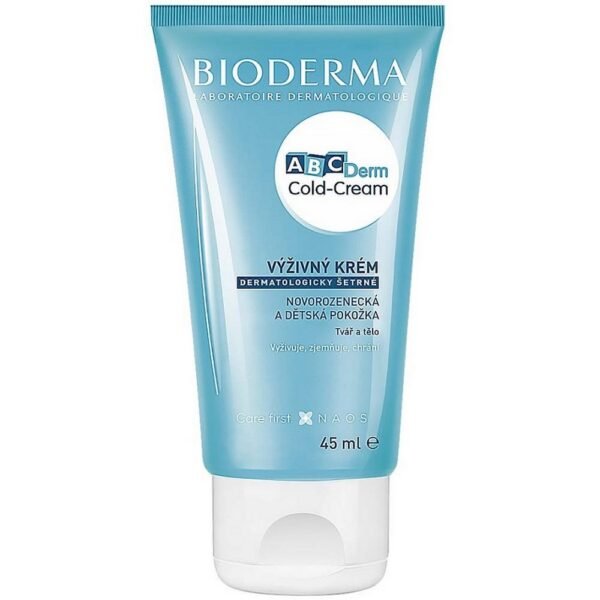 Bioderma ABCDerm Cold-Cream 40ml, nourishing and protective cream for dry and sensitive baby skin, helps restore the skin barrier, provides lasting hydration and protection.