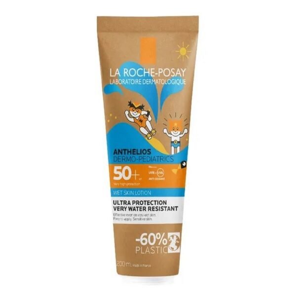 La Roche-Posay Anthelios Moisturising Lotion SPF 50+ 200ml, high sun protection for sensitive skin, hydrates and protects against harmful UV rays, lightweight and non-greasy formula, suitable for face and body.