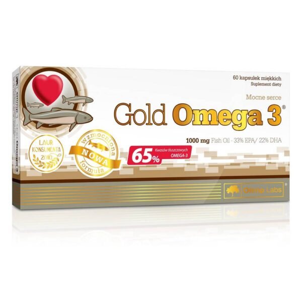 Gold Omega 3 est un complément alimentaire qui contribue au bon fonctionnement du cœur, au maintien d'une fonction cérébrale adéquate et d'une bonne vision.
