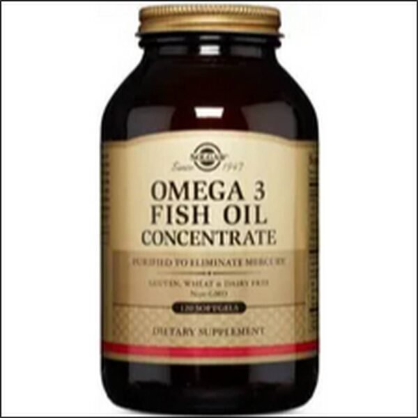 Soutien de la santé cardiovasculaire - Concentré d'huile de poisson Omega-3 Solgar Epa Dha 1000Mg 120 capsules