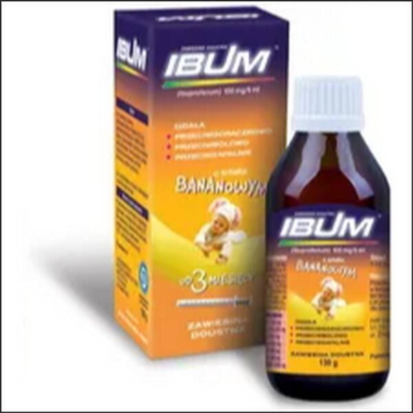 Mild to moderate pain - Ibum for children oral suspension banana flavor 100mg/5ml 125ml