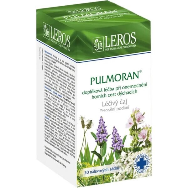 Leros Pulmoran is a herbal tea blend formulated to support respiratory health and ease breathing difficulties.