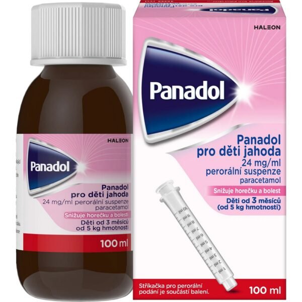 Panadol for Children is a liquid paracetamol-based medicine designed to reduce fever and relieve pain in children.