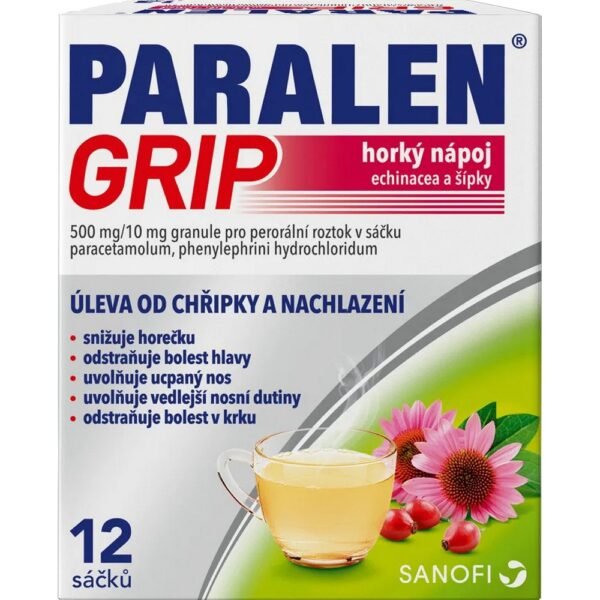 Paralen Grip Hot Drink is a cold and flu remedy that combines the power of echinacea and rosehip with other active ingredients to provide relief from symptoms of cold, flu, and respiratory infections.