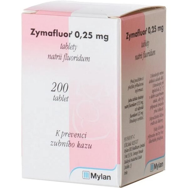 Zymafluor is a fluoride supplement designed to help maintain strong and healthy teeth by preventing dental cavities.